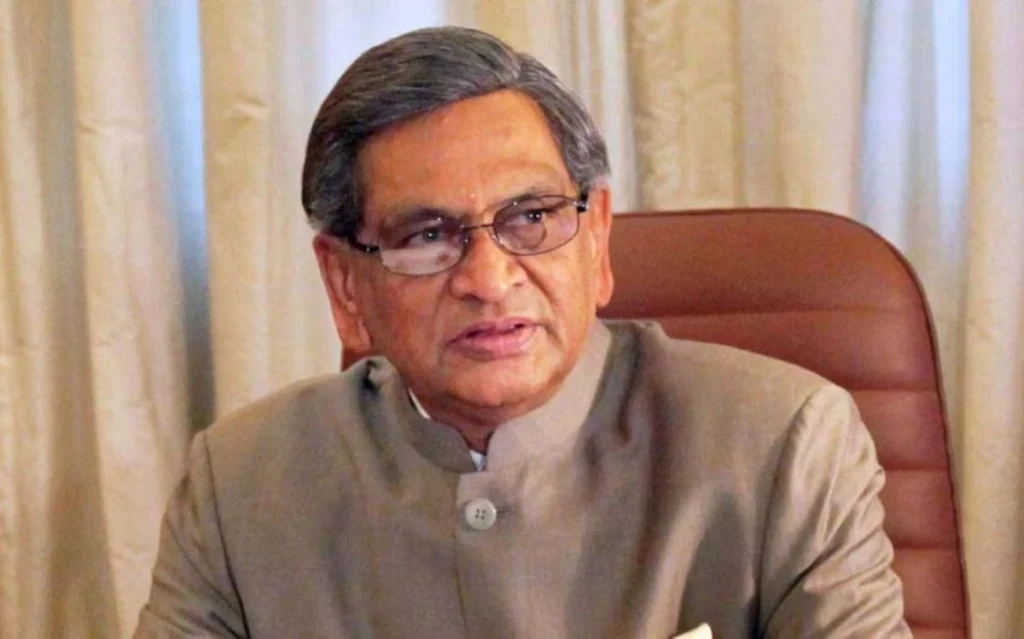 Portrait of S.M. Krishna, renowned Indian politician and statesman, known for his contributions to Indian governance and diplomacy.